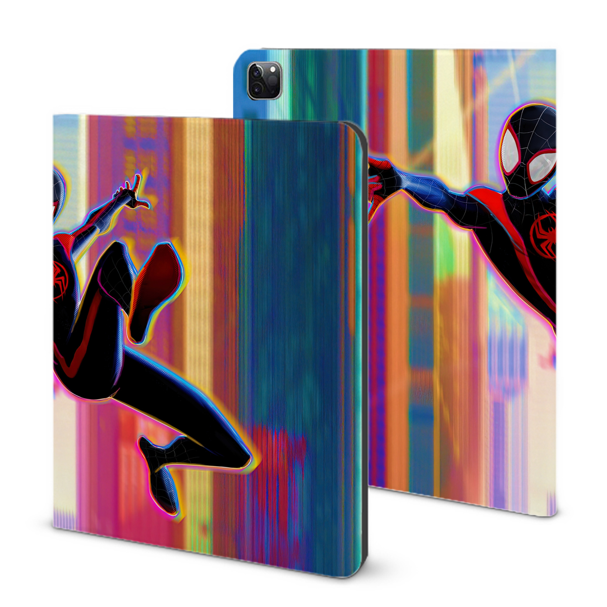 （画像用） Spider Man スパイダーマン IPad ケース ブック型 PUレザー TPU 耐衝撃 軽量 薄型 ペン収納なし 全面保護 IPad 各モデル対応